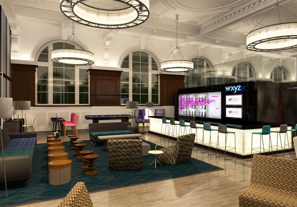 Aloft Liverpool Restaurace fotografie